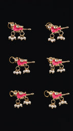 Traditional 'Tota' Kundan Hair Charms(6 pcs)